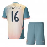Günstige Fußballtrikots Manchester City Rodrigo 16 Kinder Fourth trikot 2024-25 Kurzarm